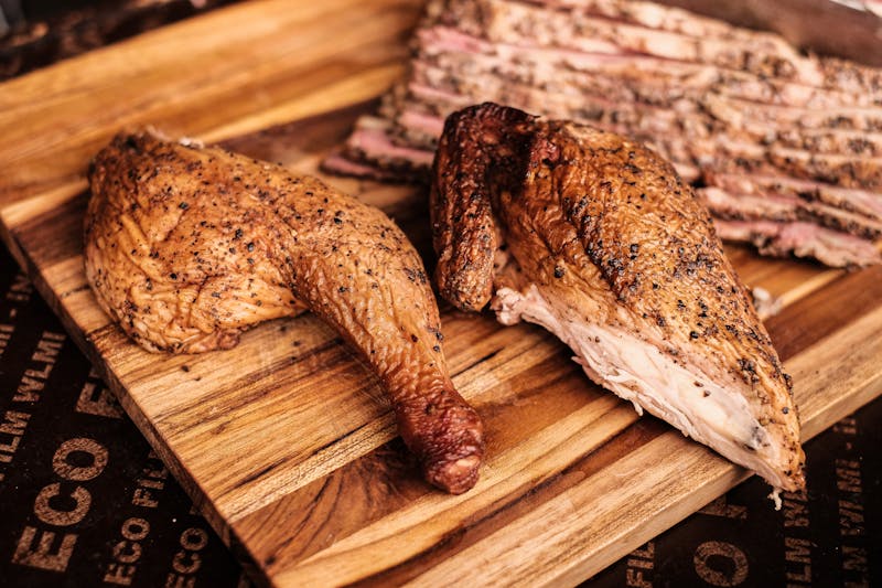 Dry rubbed smoked wings with spice blend