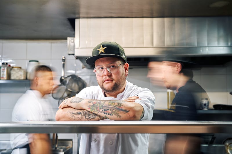 Anthony's signature coal-fired pizza with toppings
